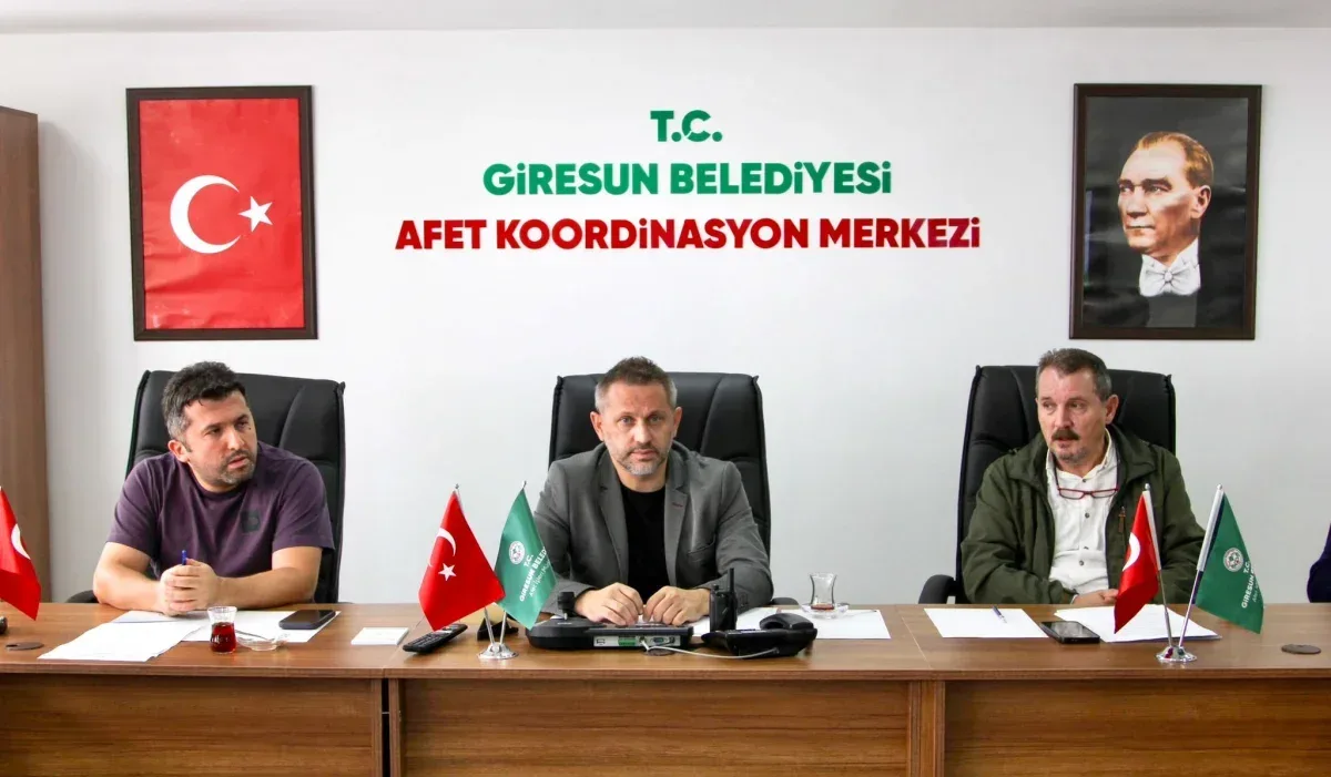 Giresun'da olası afetler için alınan tedbirler görüşüldü
