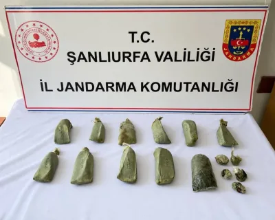 Şanlıurfa’da 5,5 kilo esrar ele geçirildi